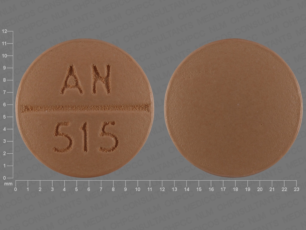 Image 1 - Imprint AN 515 - spironolactone 100 mg