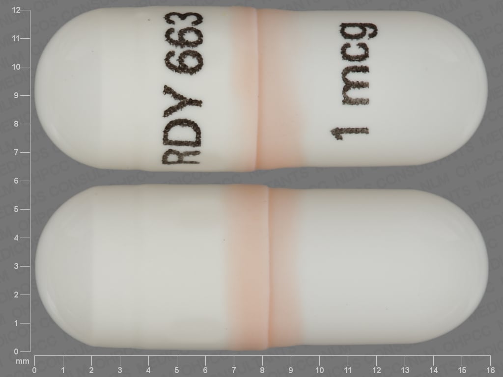 Image 1 - Imprint RDY 663 1 mcg - paricalcitol 1 mcg