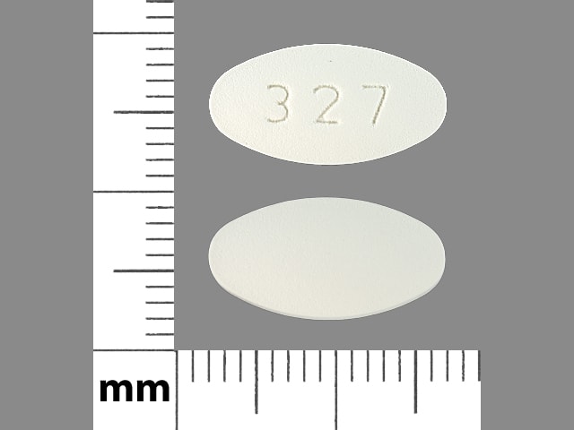 Imprint 327 - ticlopidine 250 mg