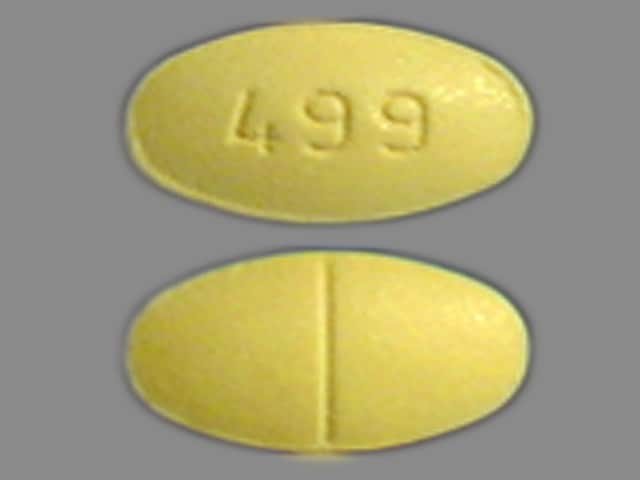 Pill Finder: 499 Yellow Elliptical / Oval - Medicine.com