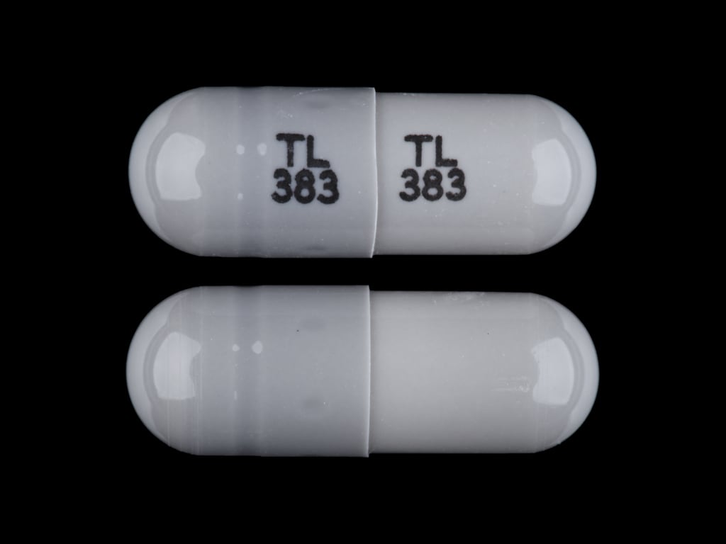 Pill Finder Tl 383 Tl 383 Gray Capsule Shape