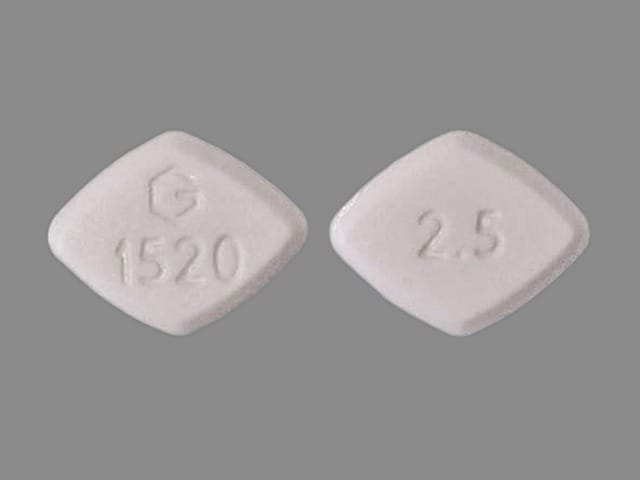 Image 1 - Imprint G 1520 2.5 - amlodipine 2.5 mg