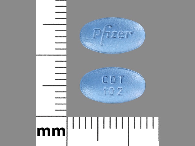 Image 1 - Imprint Pfizer CDT 102 - amlodipine/atorvastatin 10 mg / 20 mg