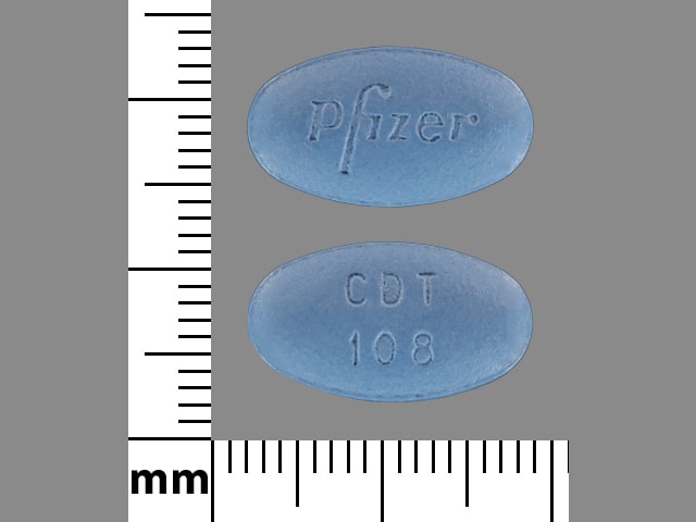 Image 1 - Imprint Pfizer CDT 108 - amlodipine/atorvastatin 10 mg / 80 mg