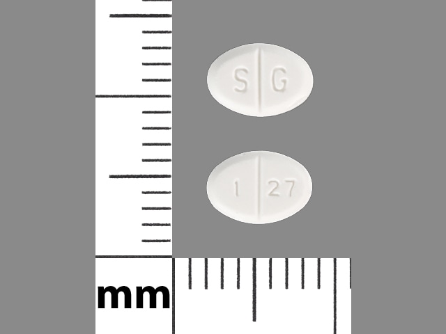 Image 1 - Imprint S G 1 27 - pramipexole 0.25 mg