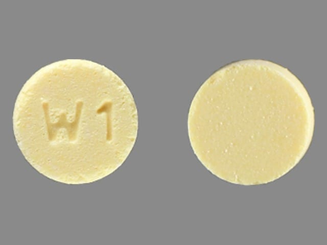 Image 1 - Imprint W1 - isosorbide dinitrate 2.5 mg