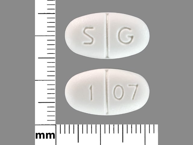 Image 1 - Imprint S G 1 07 - metformin 1000 mg