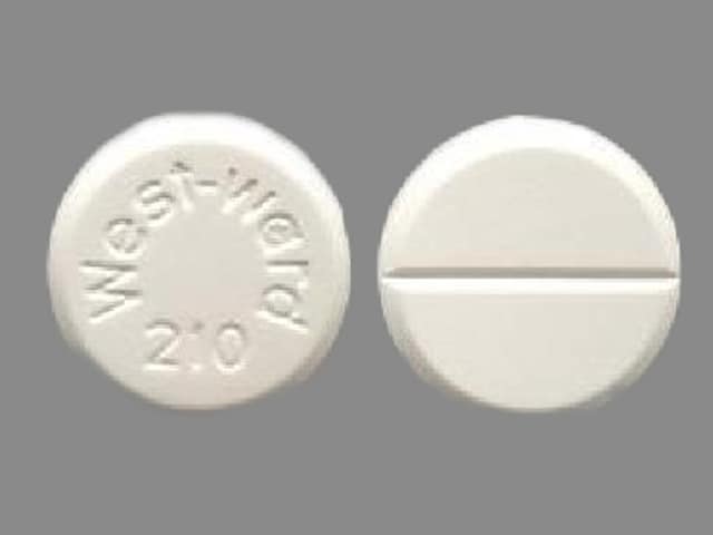 Imprint West-Ward 210 - chlorothiazide 500 mg