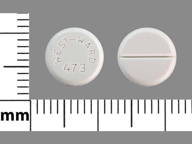 Image 1 - Imprint WEST-WARD 473 - prednisone 10 mg