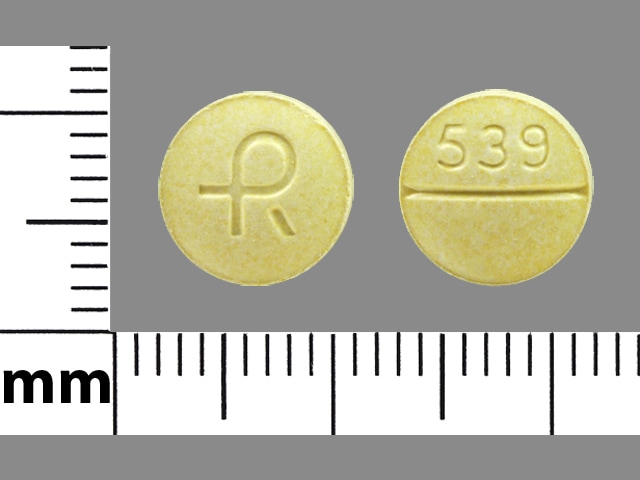 Image 1 - Imprint R 539 - carbidopa/levodopa 25 mg / 100 mg
