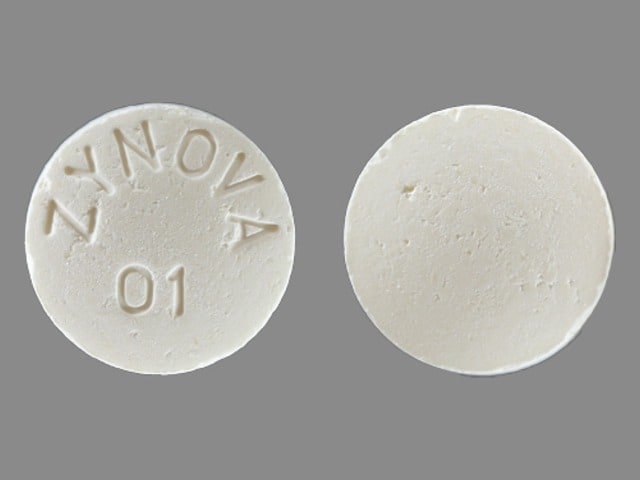 Imprint ZYNOVA 01 - neomycin 500 mg
