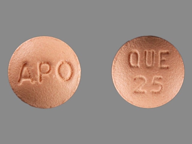 Image 1 - Imprint APO QUE 25 - quetiapine 25 mg