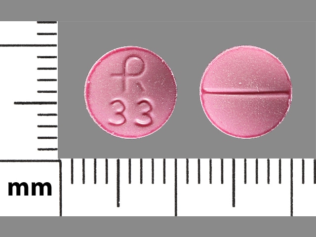 Image 1 - Imprint R 33 - clonazepam 0.5 mg