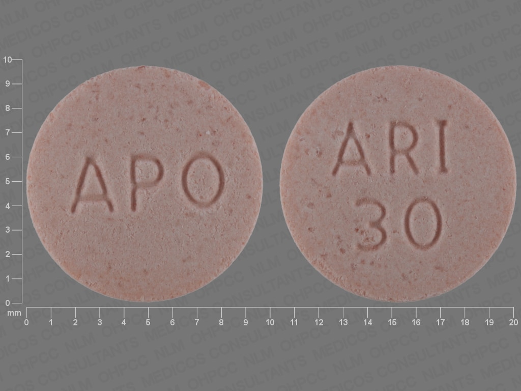 Image 1 - Imprint APO ARI 30 - aripiprazole 30 mg