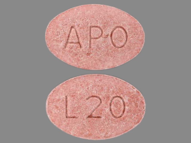 Image 1 - Imprint APO L20 - lisinopril 20 mg