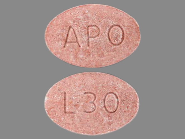 Image 1 - Imprint APO L30 - lisinopril 30 mg