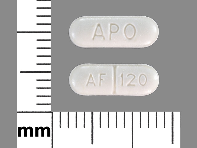 Pill Finder: APO AF 120 White Capsule-shape - Medicine.com