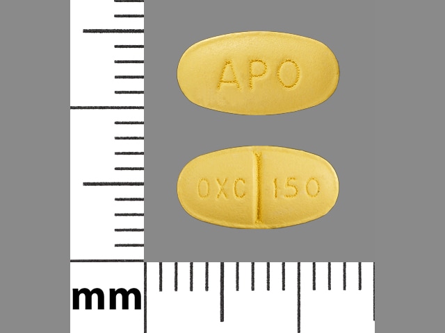 Image 1 - Imprint APO OXC 150 - oxcarbazepine 150 mg