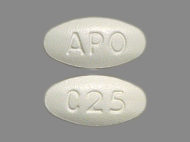 Image 1 - Imprint APO C25 - carvedilol 25 mg