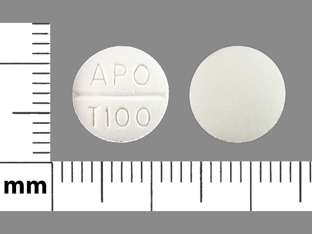 Image 1 - Imprint APO T100 - trazodone 100 mg