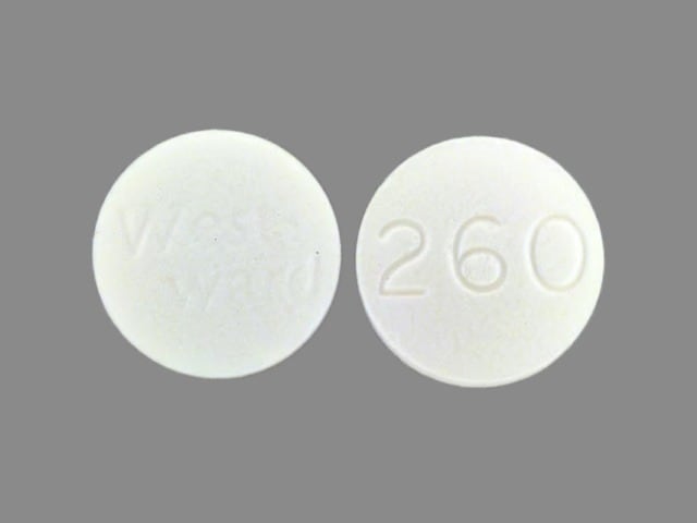 Imprint WestWard 260 - isoniazid 100 mg