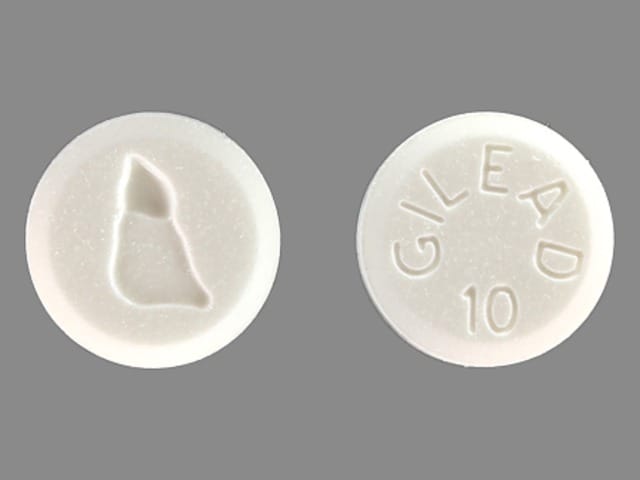 Imprint GILEAD 10 LOGO - Hepsera 10 mg