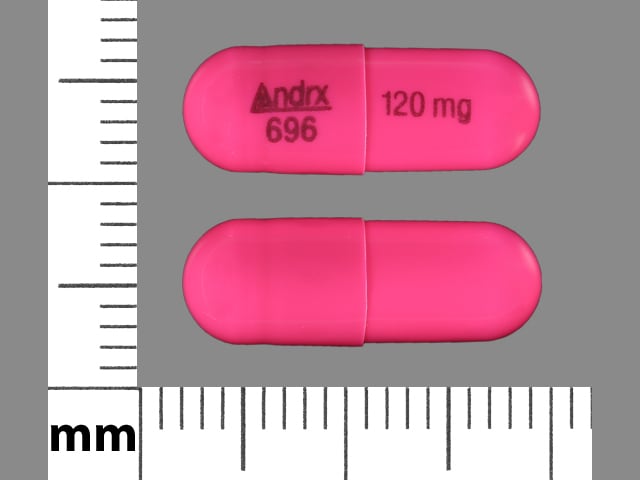 Image 1 - Imprint Andrx 696 120 mg - diltiazem 120 mg