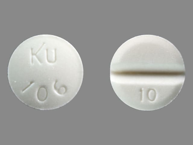 Imprint KU 106 10 - isosorbide mononitrate 10 mg