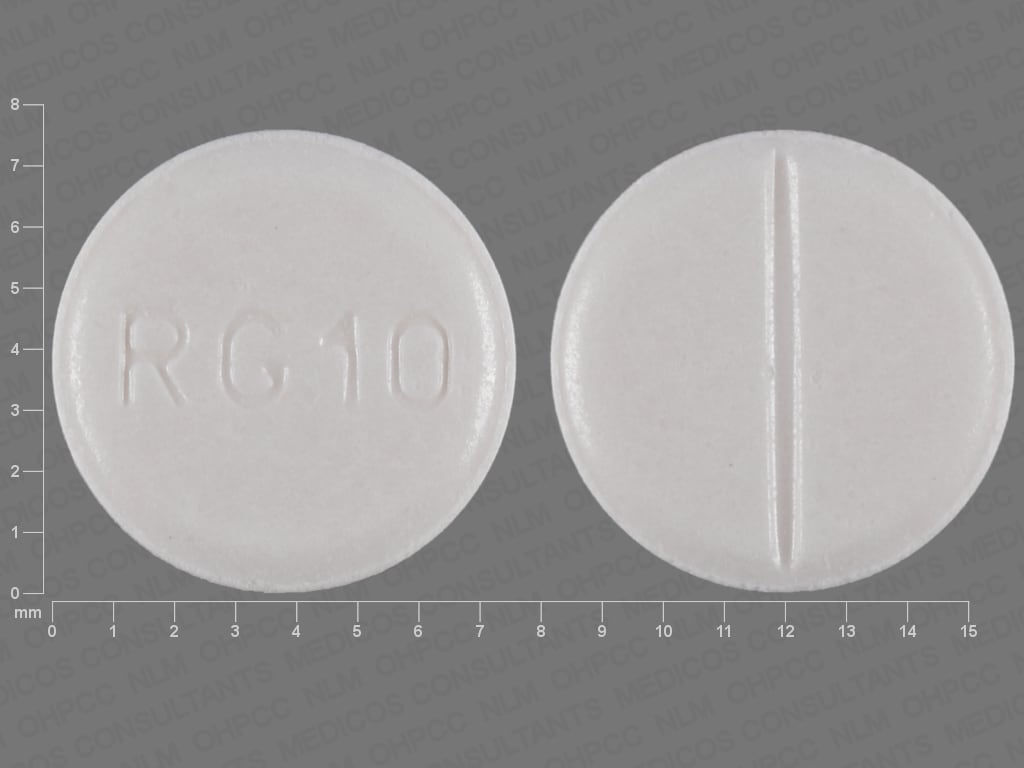 Image 1 - Imprint RG10 - allopurinol 100 mg