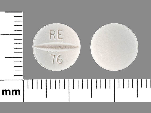 Image 1 - Imprint RE 76 - metoprolol 100 mg