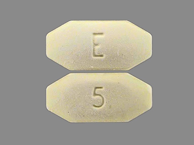 Image 1 - Imprint 5 E - Zydone 400 mg / 5 mg