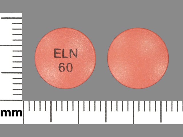 Image 1 - Imprint ELN 60 - Afeditab CR 60 mg