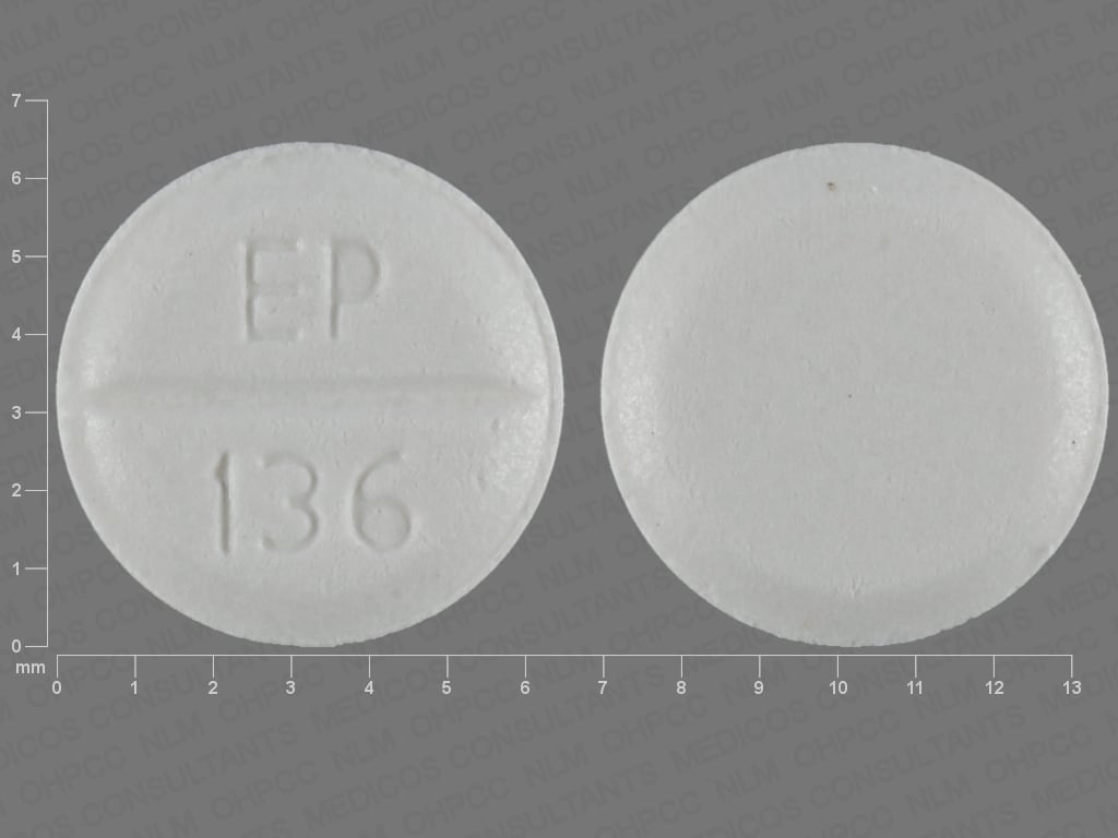 Image 1 - Imprint EP 136 - benztropine 0.5 mg