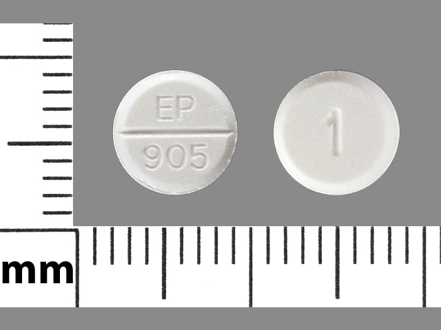 Image 1 - Imprint EP 905 1 - lorazepam 1 mg