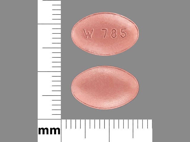 Image 1 - Imprint W 785 - carbidopa/entacapone/levodopa 31.25 mg / 200 mg / 125 mg