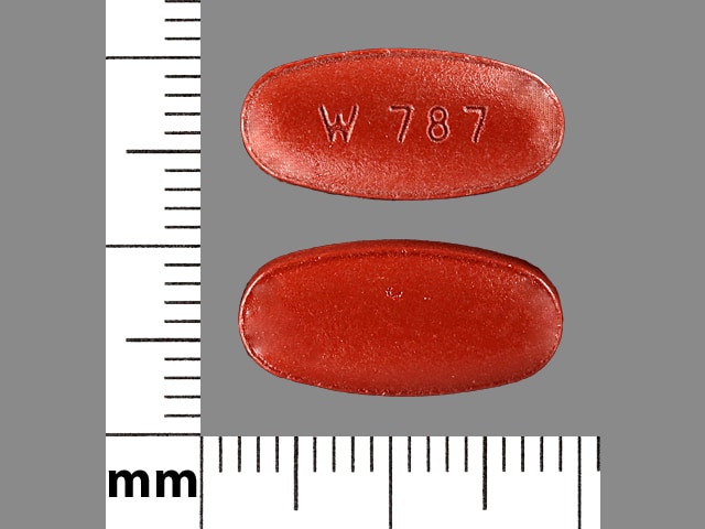 Image 1 - Imprint W 787 - carbidopa/entacapone/levodopa 50 mg / 200 mg / 200 mg