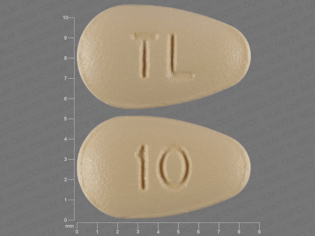 Pill Finder TL 10 Yellow Eggshape