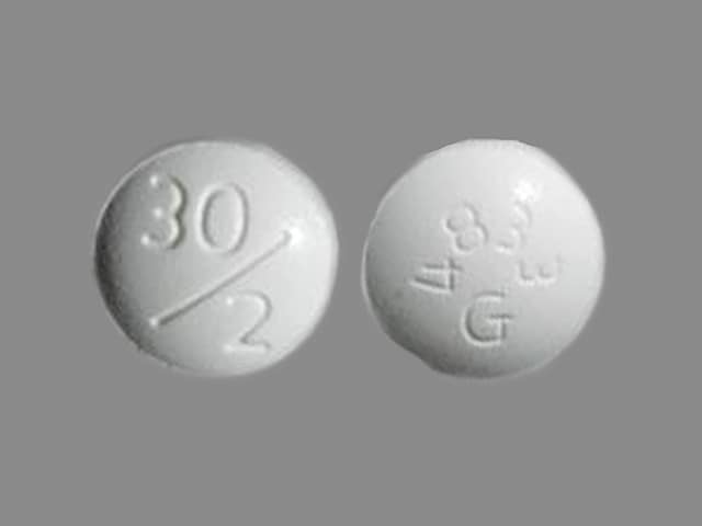 Imprint 30/2 4833G - Duetact 2 mg / 30 mg