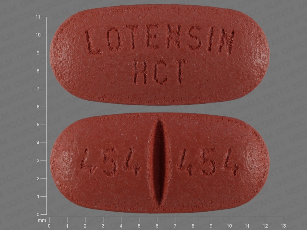 Image 1 - Imprint LOTENSIN HCT 454 454 - benazepril/hydrochlorothiazide 20 mg / 25 mg