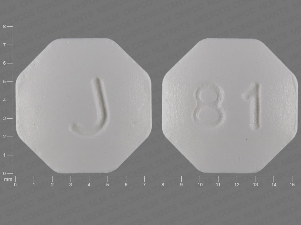 Image 1 - Imprint J 81 - finasteride 1 mg