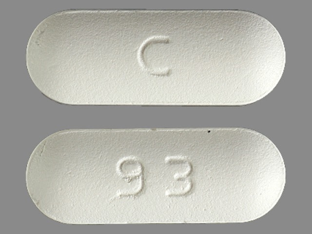 Image 1 - Imprint C 93 - ciprofloxacin 750 mg