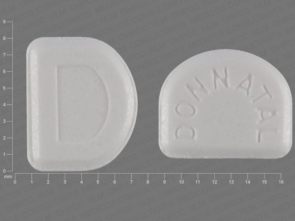 Image 1 - Imprint D Donnatal - Donnatal 0.0194 mg / 0.1037 mg / 16.2 mg / 0.0065 mg