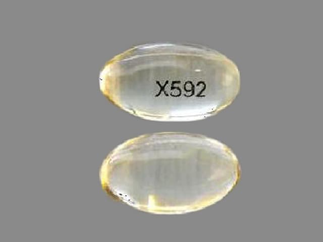 Image 1 - Imprint X592 - Zipsor diclofenac potassium 25 mg