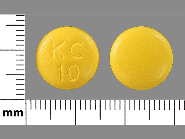 Image 1 - Imprint KC 10 - potassium chloride 10 mEq (750 mg)