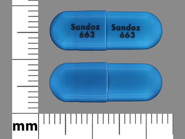 Imprint Sandoz 663 Sandoz 663 - cefdinir 300 mg