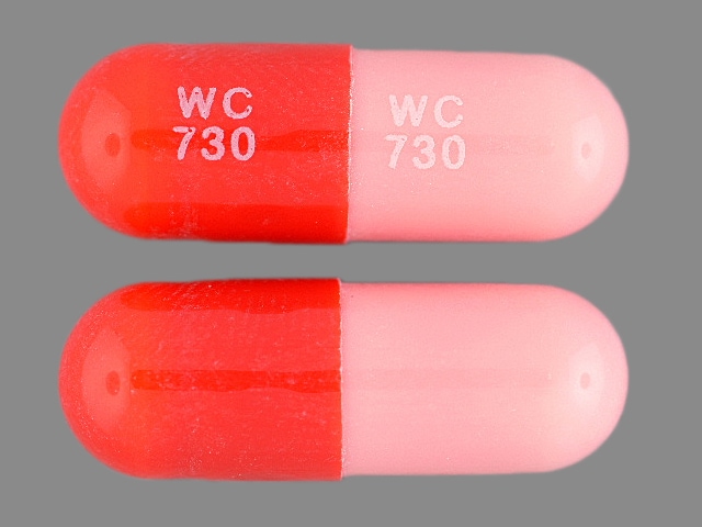 Image 1 - Imprint WC 730 WC 730 - amoxicillin 250 mg