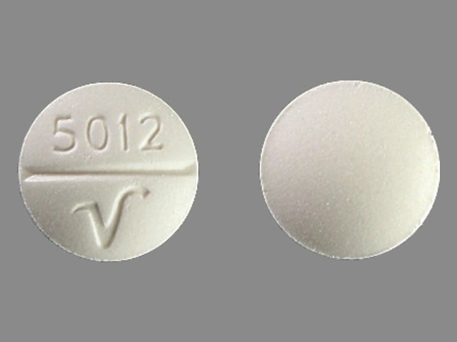 Image 1 - Imprint 5012 V - phenobarbital 32.4 mg