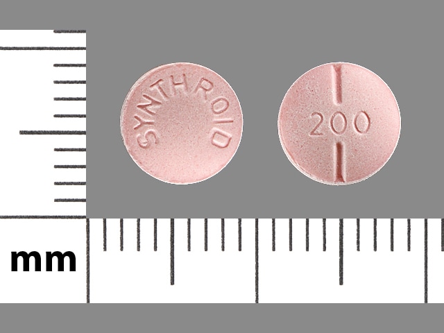 Image 1 - Imprint SYNTHROID 200 - Synthroid 200 mcg (0.2 mg)