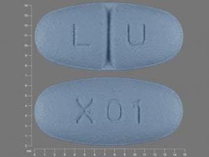 Image 1 - Imprint LU X01 - levetiracetam 250 mg