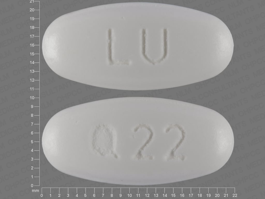 Image 1 - Imprint LU Q22 - metformin 1000 mg